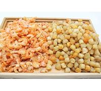 Food Set Dried shrimps x Dried Qingdao Scallops 泰國麗蝦 x 青島貝 (泰国虾米 x 青岛贝) Free Worldwide AIR Mail (Set B (1LB each item))