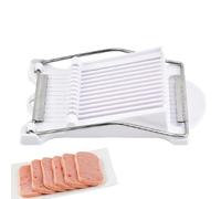 Food Slicer Tool - Steel Tomato Slicer Slicer | Versatile Meat | Uniform and Solid Cutting Device for Cheese, Ham, Avocado, Sausages, Prep Gadget