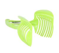 Food Slicing Assistant Handheld Onion Holder Potato Tomato Vegetable Fruit Cutter Kitchen Gadgets Green