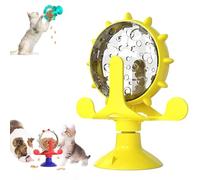 Food Spinning Windmill Dog,2-in-1 Interactive Dog Puzzle Toy & Slow Feeder,pet Puzzle Food Leaking Ball Toy,2025 New 360° Rotating Windmill Treat Dispenser,Cat Wheel Treat Dispensing Slow Feeder Toy