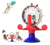 Food Spinning Windmill Dog,2-in-1 Interactive Dog Puzzle Toy & Slow Feeder,pet Puzzle Food Leaking Ball Toy,2025 New 360° Rotating Windmill Treat Dispenser,Cat Wheel Treat Dispensing Slow Feeder Toy