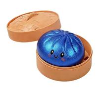 Food Squeeze Toy - 3.94 Inch Bun Stress Ball | Thermoplastic Rubber Fidget - Soft Sensory Squeeze Toy for Anxiėy Rėliėf Focus Desk Play Classroom Travel and Party Fun