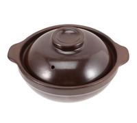 Food Stew Pot 600ml Ceramic Casserole with Lid for Cooking | Smooth Design, Easy to Clean, Heated Evenly, Stable Material, Chinese Clay Pot