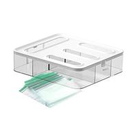 Food Storage Bag Container for Zippered Bags for Kitchen | Reusable Storage for Zippered Bags, Donor of Gallon Bags, Drawer and Drawer Box Pe