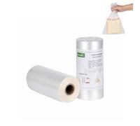 Food Storage Bags 8" x 12" 1/2 Gallon Clear Plastic Bag Roll Food-grade Plastic Produce Bag roll for lunches, Freezer & Oven-Safe PE bags for Kitchen Use , Fruits, Meat, Sandwich Bags 620/Roll