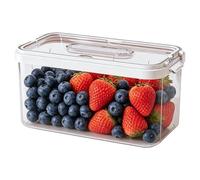 Food Storage Boxes for Refrigerator, with Lids, Portable, Stackable and Leak-Proof, Meat Food Storage Container for Fridge, for Sugar, Beans, Salad, Tomatoes, Lettuce, Berries