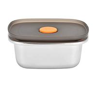 Food Storage Container - 304 Stainless Steel Bowl with Silicone Lid, Leakproof & Microwave Safe, Ventilated Lid for Easy Heating, Portable for Office Students & Outdoor Use, 24oz (Type 1)