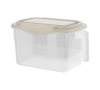 Food Storage Container for the Refrigerator, 4.5 Litre Clear Vegetable Storage, Stackable Storage Box, for Home Cooks, Parents, Office, Restaurant, Leftovers, Eggs, Picnic, Camping, Apartment