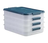 Food Storage Container | Stackable Meal Prep Container With Lid | Cold Food Boxes For Fridge | Meat Fridge Storage Containers | DeliFood Storage Box | Large Rectangular Meat And Cold Cuts Container