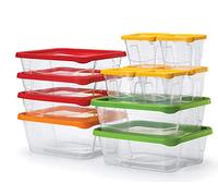 Food Storage containers - 12 Pieces - with lids - Stackable