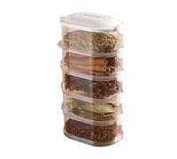 Food Storage Containers Clear Airtight Stackable High Capacity Kitchen Storage Unit Hygiene Storage Structure Transparent Box Consolidated Storage Module au