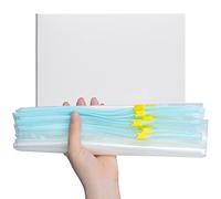 Food Storage Freezer Bags, 20 PCS Slider Ziplock Bags Reusable Sandwich Food Bags Zip Bags with Expandable Bottom Food Bags for Travel, Home Use (Large)