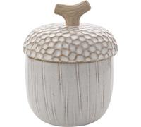 Food Storage Jar Widdop & Co Country Living White Glazed Ceramic Acorn Jar 13 X 10 X 10Cm