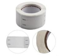 Food Storage Labeling Solution 250 Stickers per Roll for Kitchens, Deli Shops, and Fast Food Outlets (black)