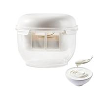 Food Strainer - Transparent Reusable Separator, Whey Collection Cup | Removable Sealing Container for Juicing Rice Tea, Homemade Kitchen Gadgets, Easy Cleaning, Hau