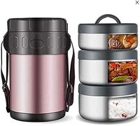 Food TFood Jar Stainless Steel Thermos for Hot Food Insulated Lunch Container Food Jar Premium Thermo Box,with Bag,2L