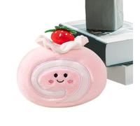 Food Themed Cute Plush - Food Plush Toy, Strawberry Cheesecake Soft Toy | Cake Simulation Foods Doll For Birthdays And Holidays, This plushe Is Sure To Lighten Up The Mood Of Your Colleagues