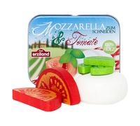 Erzi 17045 Mozzarella and Tomato Toy in a Tin, Multicoloured