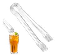 Food Tongs - Non Slip Clear Serving Utensils for Appetizers and Desserts, Buffets and Party Stations with Easy Handling Function, Multi-Purpose Kitchen Servers in