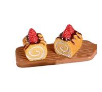 Food Toy Miniature Cake Dessert Resin Figures Pretend Play Kitchen Game Accessories Dollhouses Kitchen Decorations Miniature Dessert