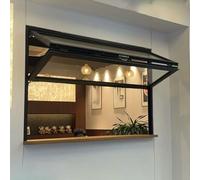 Food Truck Concession Window - Vertical Sliding Double Hung Noise Reducing Easy Install 100x130cm - Perfect for Vending and Ventilation at Bars and Events
