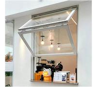Food Truck Sliding Window, Aluminum Folding Sliding Window, Vertical Folding Windows with Reinforced Glass & Locks, Custom Size for Concession Stand(WxH 40x48in/101.6x121.9cm)