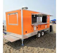 Food Truck with Pizza Oven Griddle Ice Cream Freezer Beverage Station and Sandwich Prep for Night Markets Art Fairs and Urban Street Events