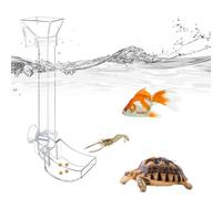 -Food Tube - Aquarium Feeding Transparent Feeder Set Fish Feeder Bowl | Controlled Nutrient Supply for Shrimp Fish Snails Clean Water Maintenance Observation Care