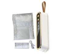 Food Vacuum Sealer - Portable Cordless Sealing, Machine with Compact Design, 10 Bags Perfect Vacuum Sealer for Home Kitchen Storage, Meat Preservation Jars Containers, Canning Outdoor Picnic Travel