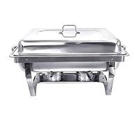 Food Warmer Chafer Complete Set, Stainless Steel Chafing Dish Buffet Set, With Water Pan, Chafing Fuel Holder, For Party Catering-Three-normal