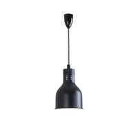 Food Warmer Lamp Hanging Retractable Heat Lamp for Hot Food Kitchen Catering Black, Type 001-3