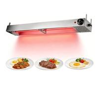 Food Warmer, Stainless Steel Heat Lamp with Adjustable Temperature 30-85℃ for Kitchen, Cafeteria, Restaurant, Buffet