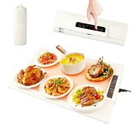 Food Warmers Electric Heating Pad Foldable Portable Silicone Heating Mat Food Warmer Mat with 3 Temperature Adjustable Control Function Warming Tray for Buffet Server Gatherings, Party, Everyday Use