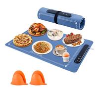 Food Warming Mat - Electric Warming Tray with 4 Temperature Settings,Full Surface Heating,Rollable & Portable,Versatile Food Warmers for Parties, Buffets, Gatherings
