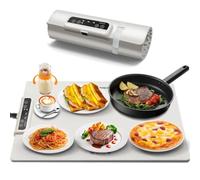 Food Warming Mat, Foldable Electric Warming Tray, Silicone Warming Mat with 3 Adjustable Temperature, Non Slip Portable Food Warmers for the Table, Parties, Restaurants, Buffet (60.8x37.8cm/23.94x14.8