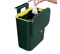 Food Waste Caddy - 7L Metal Scrap Keeper, Lift Out Pail Insert, Smell Reducing Carbon Slot | Tabletop Refuse Sorter Peels Leftover Storage Canister Cooking Corner Area Zone Dual-action lid