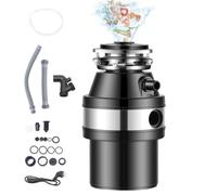 Food Waste Disposer with Air Switch, 560W Under Sink Garbage Disposal