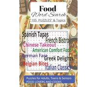 Food Word Search: 105 Food topic from food all around the world