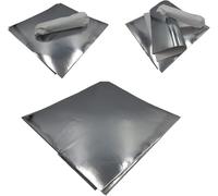 Food Wrapping Paper Sheets, Foil Liner, 12" x 12", 500 Count, for Kebab and Naan
