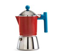 Foodesign Moka Coffee Maker Cocca 3 Cups Modern Design Gas Induction Bi-Material Boiler