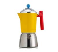 Foodesign Moka Coffee Maker Cocca 6 Cups Modern Design Gas Induction Bi-Material Boiler