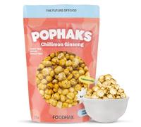 FOODHAK Chillimon Ginseng Pophaks Pack of 1 (25g) - Spicy Lotus Seed Pophaks, Vegan and Superfood Alternative to Crisps or Low-Calorie Popcorn, Paprika and Chilli Flavoured Popcorn