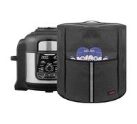 Foodi Multi-Cooker Dust Cover with Top Handle & Accessory Pocket - Compatible with Ninja OP300UK/OP500UK, 6L/7.5L Electric Pressure Cookers Protective Cover - Dark Grey