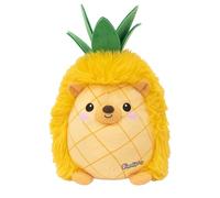 FOODIBLES Pineapple Hedgehog soft cuddly plush toy, this stuffed animal toy is a 20cm tall teddy bear