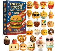 Foodie Advent Calendar, Advent Calendar, 24 Days Countdown, Quality Craftsmanship, Unique Appearance, Adding A Playful Touch, Suitable for Holiday Presents, Home Ornaments