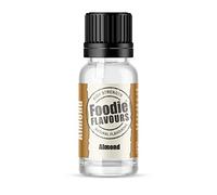 Foodie Flavours Almond Natural Flavouring, High Strength - 15ml - Nut Free Baking Essence