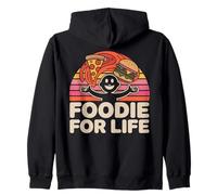Foodie for Life Funny Cartoon Snack Lover Zip Hoodie