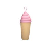 Puckator Foodiemals Ice Cream Shaped Silicone Pencil Case - School Equipment Stuff - Pencil Cases - Large Capacity Preppy Pencil Case - Zipper Pouch - Office Essentials - Pencils Case Cute Pencilcase