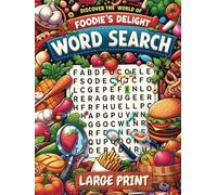 Foodie's Delight - 1800 BIG Word Search books for Adults Large Print: Relaxing Big Font Wordfind, Anti-Eye Strain, Puzzle Book for Adults, Seniors to Have Fun and Relax