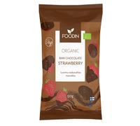 Foodin Organic Raw Chocolate Coated Strawberry - 50g
